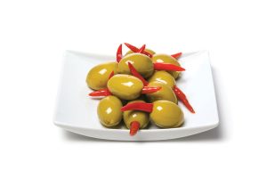 оливки, фаршированные зеленым пири пири